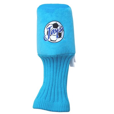 Barrel style Plush Sky Blue Golf Head Cover