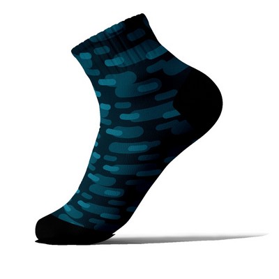 Jacquard Weave 200-Needle Cotton-Blend Ankle Socks