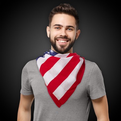 22" x 22" US Flag Bandana