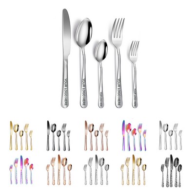 5 Piece Stainless Steel Serving Utensils Set