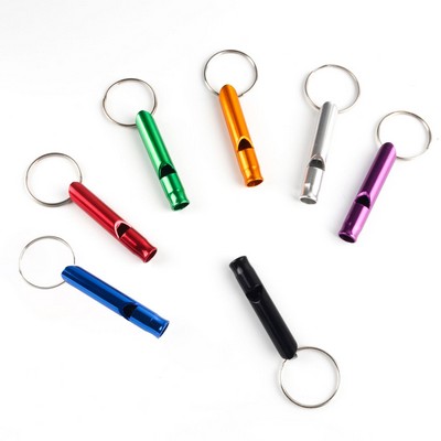 Aluminum Alloy Whistle Keychain