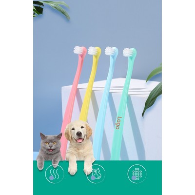 Pet Toothbrush Oral Hygiene Easy to Handle Deep Clean