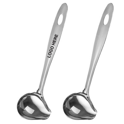 Stainless Steel Saucier Drizzle Spoon with Spout Small Gravy Ladle