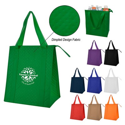 Custom Therm-O Tote Insulated Grocery Non-woven Lunch Bag