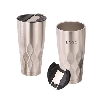 Stainless Steel Tumbler With Bottle Opener - 22 Oz.