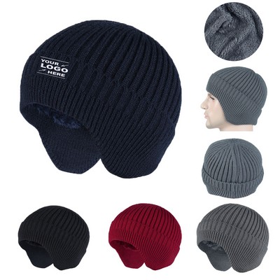 Unisex Winter Plush Lined Beanie