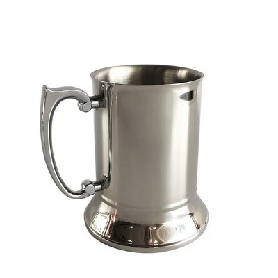 18 OZ Double Walled Stainless Steel Beer Stein