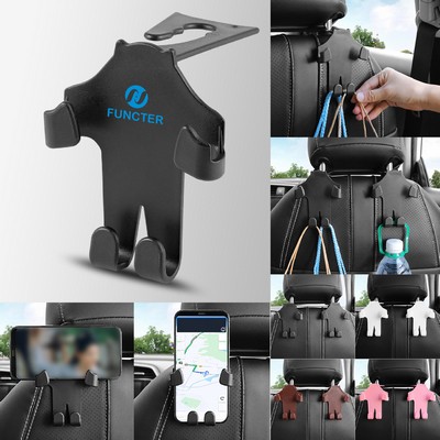 Car Seat Headrest Hook Vehicle Car Interior Accessories with Phone Holder