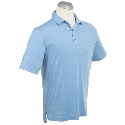 Bobby Jones® Men's Performance Jersey Mini Tonal Feed-Stripe Polo