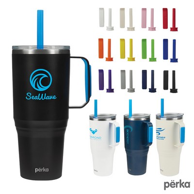 Perka Portofino 36 oz. Double Wall Recycled Stainless Steel Travel Mug