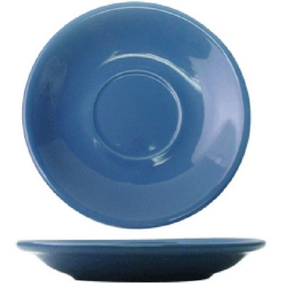 Vitrified Ocean Blue Saucer to fit 3.5 Oz. Espresso Demitasse After Dinner Cup