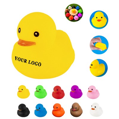 2" Colorful Swimming Rubber Ducks