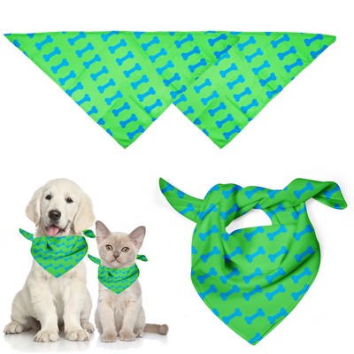 Pet Triangle Towel Saliva Bandana MOQ 50Pcs