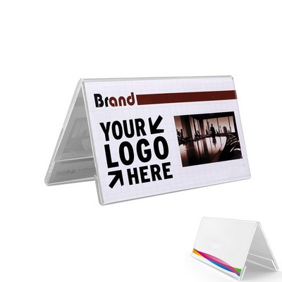 L-Shaped 3.1'' X 7'' Acrylic Menu Card Holder