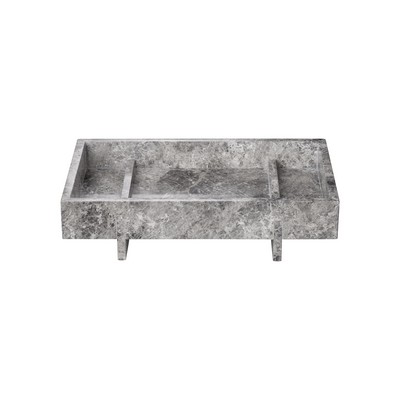 blomus Abento Sharkskin Gray Marble Tray