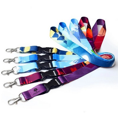 Polyester Lanyards w/ Detachable Buckle Release