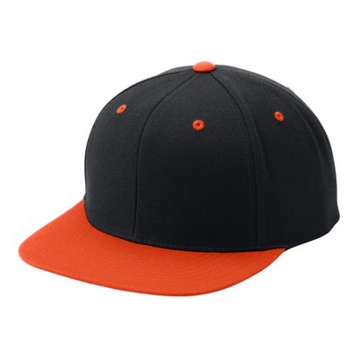 Sport-Tek® Yupoong Flat Bill Snapback Cap