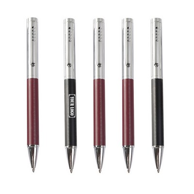 Luxury PU Metal Ballpoint Pen