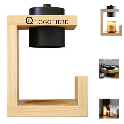 Wood Candle Warmer Lamp