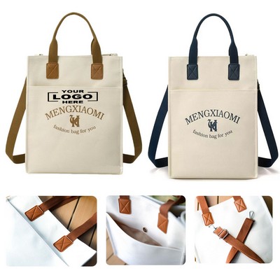 Large Cotton Canvas Reusable Tote Bag