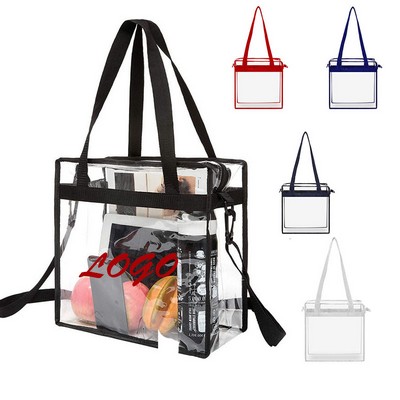 Transparent Pvc Shoulder Tote Bag