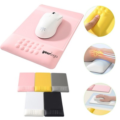 Leather Wrist Support Mouse Pad