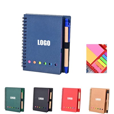 Eco-Friendly Notebook With Sticky Notes