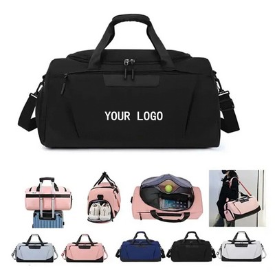 Duffle Bag For Travel With Shoe Compartment