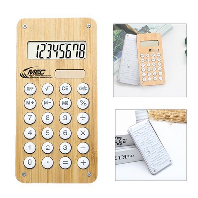 Bamboo Solar Powered Calculator