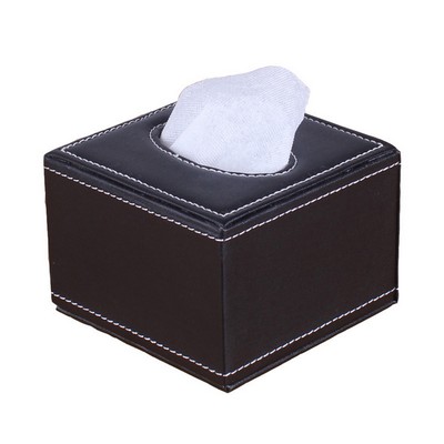 PU Leather Car Tissue Box