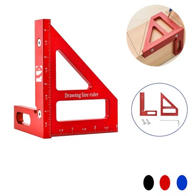 3D Cast Aluminium Carpentry Multi-Angle Measuring Rulers