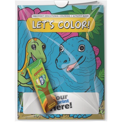 Combo Pack - CB1036 Coloring Book & 4-Pack of Crayons in a Poly Bag