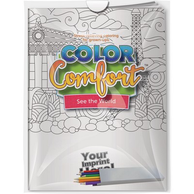 Combo Pack - CC109 Color Comfort & 6-Pack of Colored Pencils in a Poly Bag