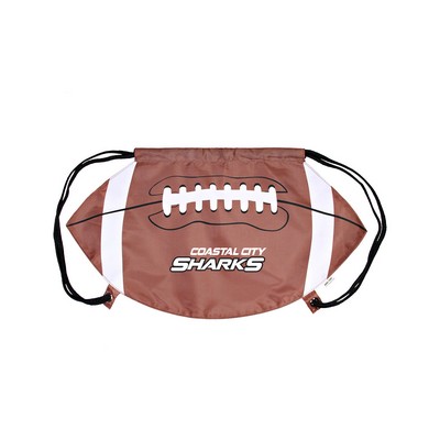 GameTime Football Drawstring Bag