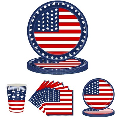 July 4Th American Independence Day Set Of 4