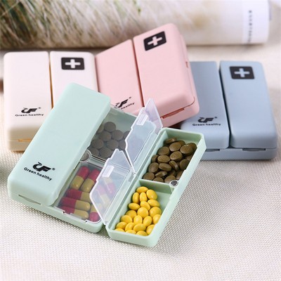 7 Compartments Magnetic Foldable Pill Organizer