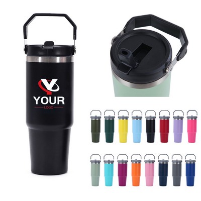 304 Stainless Steel Insulated Travel Tumbler with Handle