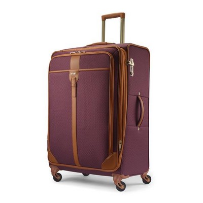 Hartmann Luxe Ii Long Journey Exp Spinner Luggage - Burgundy Red/Tan