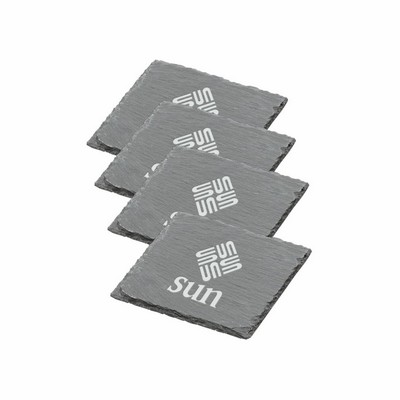 Hemingway Slate Coaster Set - 4pc