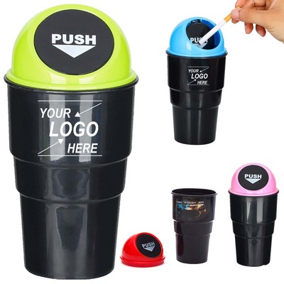 Premium Mini Car Trash Can with Secure Lid