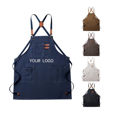 Adjustable Denim Bib Work Apron