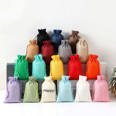 Burlap Gift Bags with Drawstring