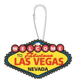 Welcome to Las Vegas Sign Zipper Pull