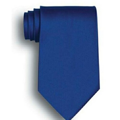 Royal Blue Polyester Satin Tie