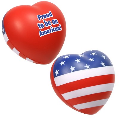 Patriotic Valentine Heart Stress Reliever