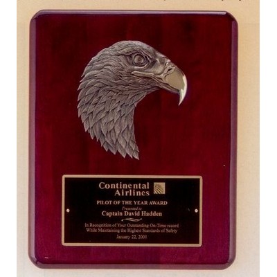 American Eagle Series Rosewood Plaque w/ Detailed Eagle Casting (10 1/2"x13")