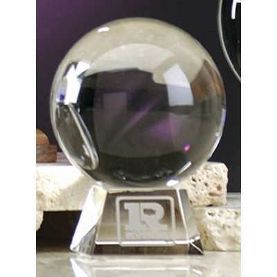 3 1/8" Optical Crystal Gazing Ball Award w/Base