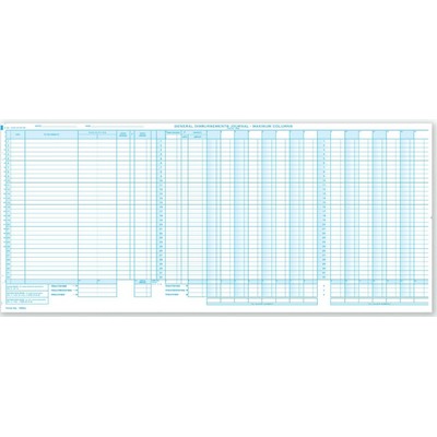 One-Write® General Disbursement Duplicate Journal