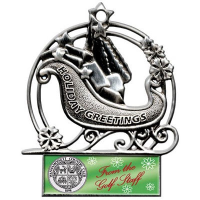 Stock Sleigh Christmas Ornament