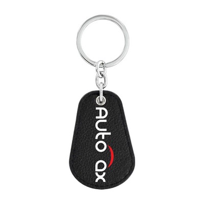 Black Leather Key Chain (Domestic Production)